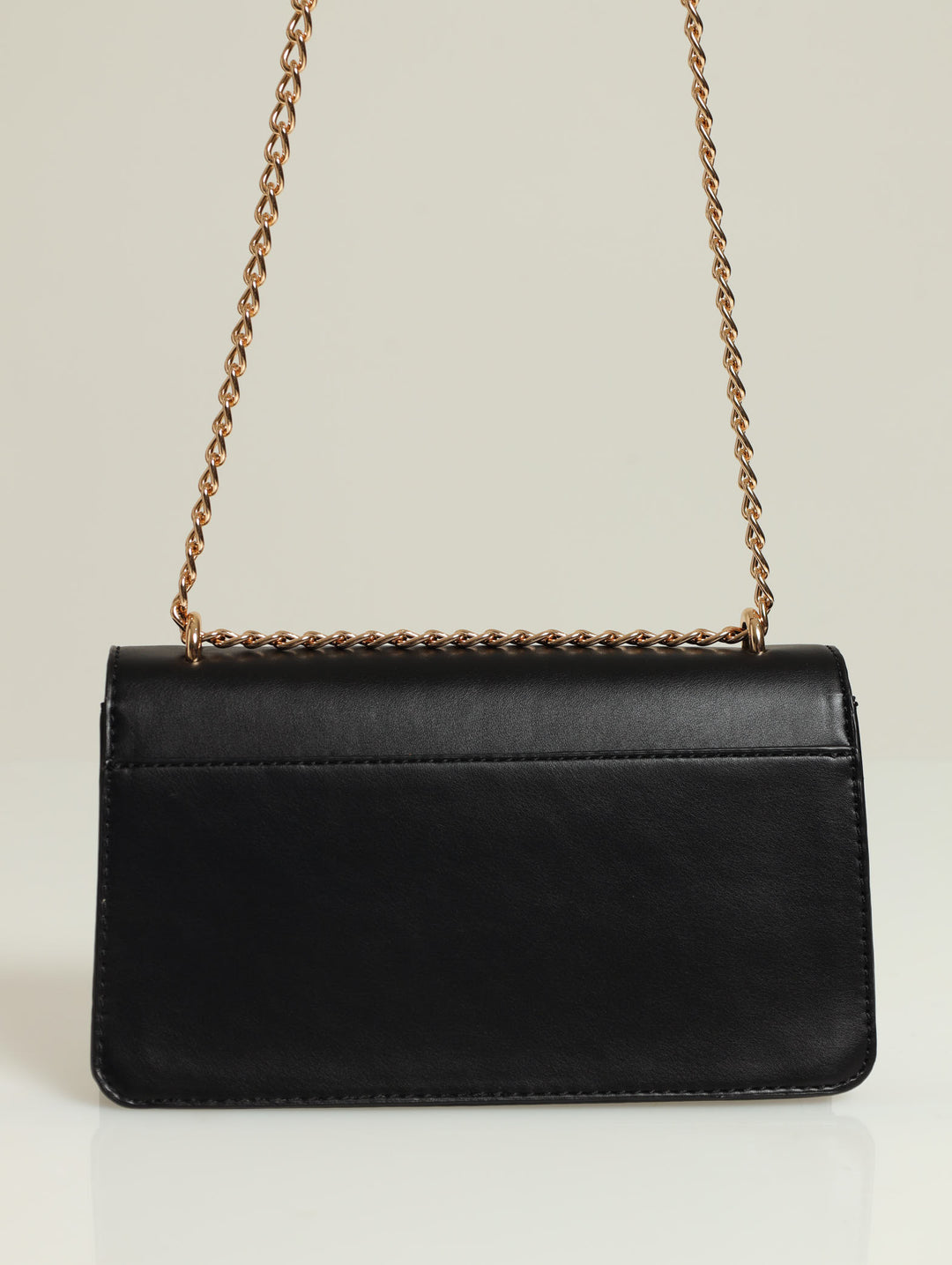 Moonstone Crossbody Flap Bag - Black