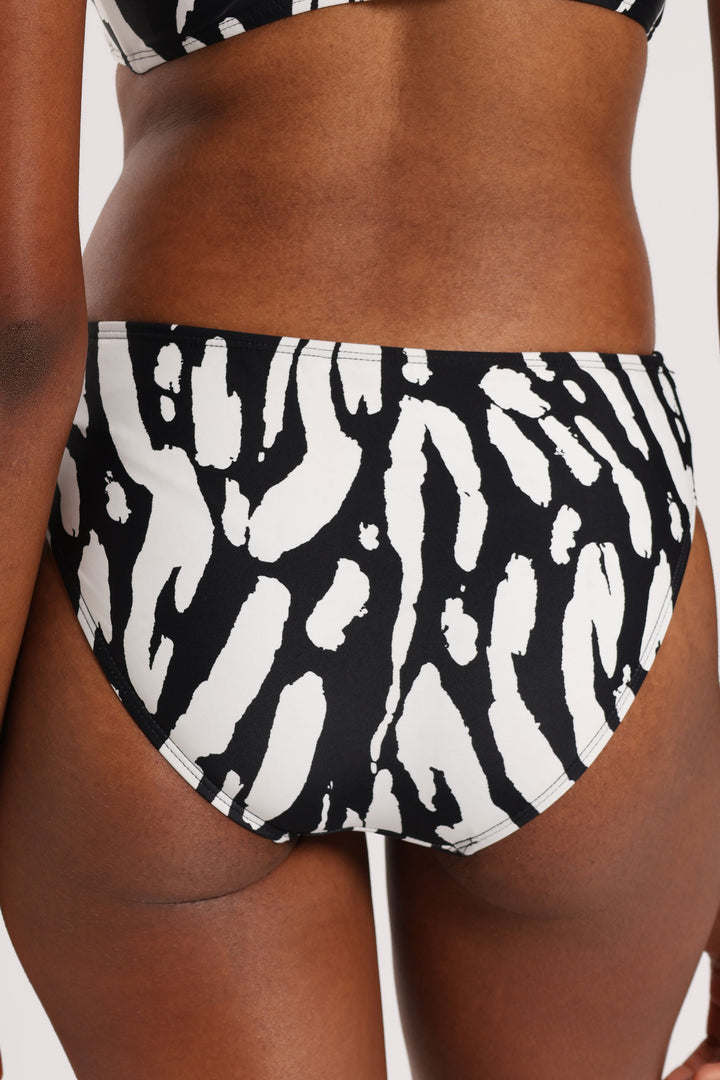 Printed Bikini Bottom - Black