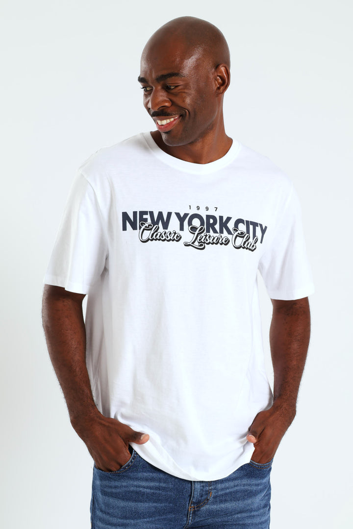 New York City Classic Athletics Club Tee - White