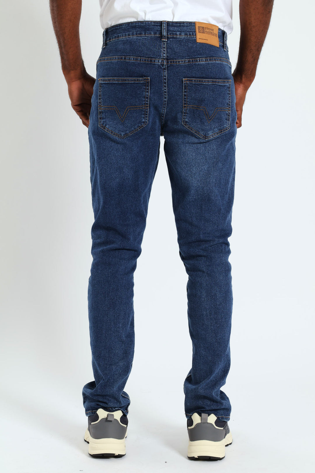 Worn In Slim Denim Jean - Mid Denim