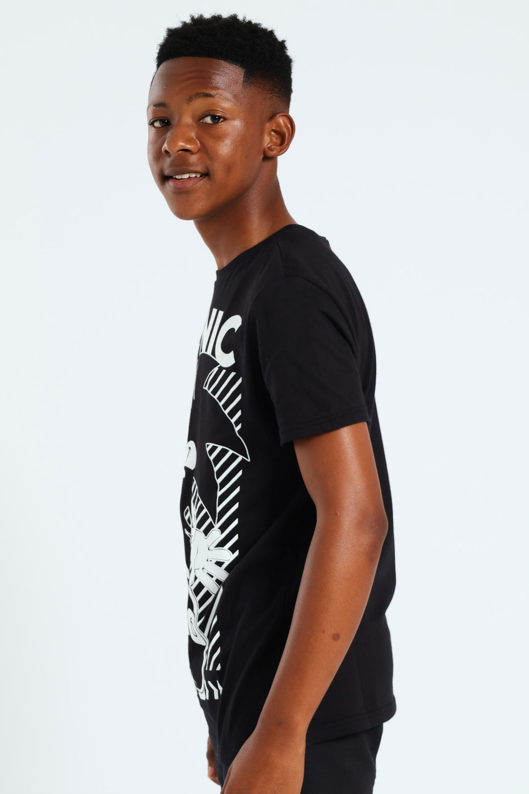 Boys Sonic Tee - Black