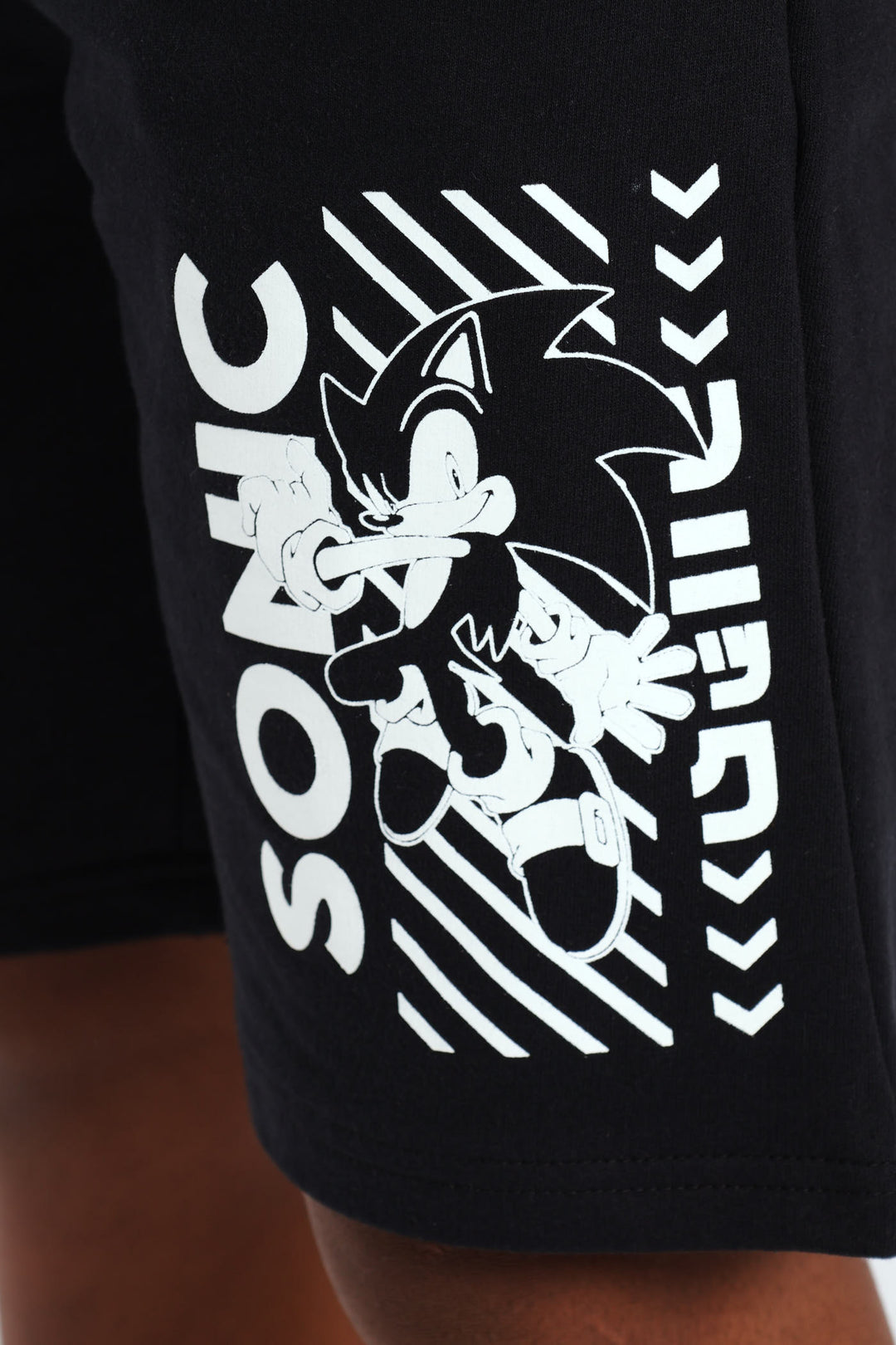 Boys Sonic Fleece Shorts - Black