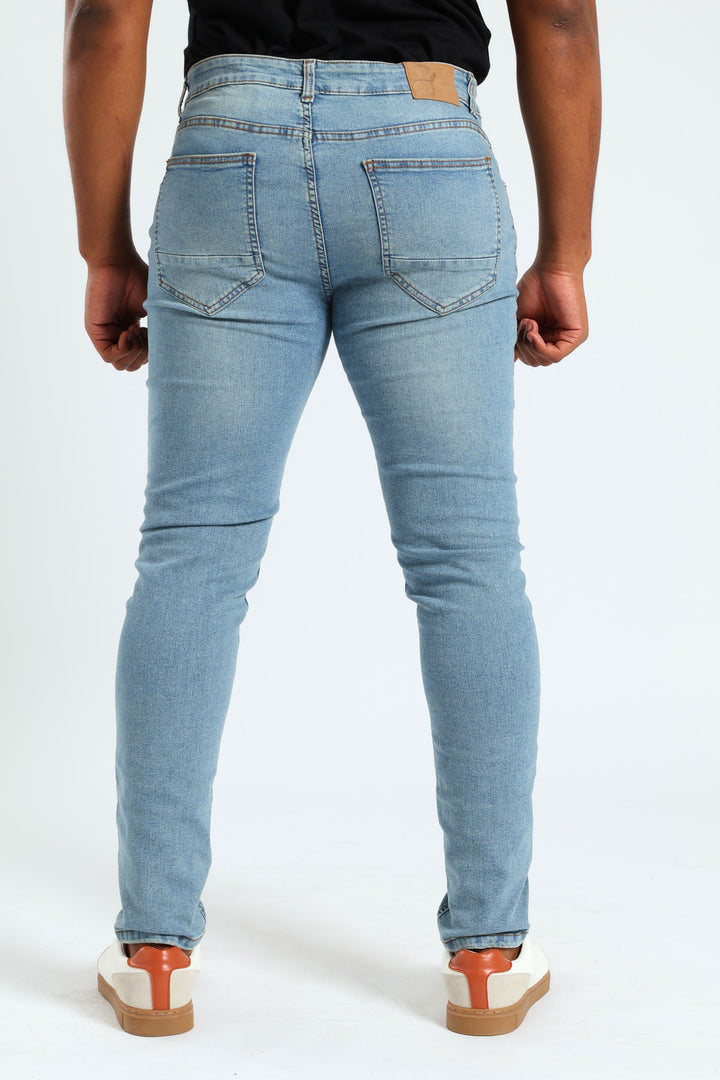 Camel Tint Skinny Jean - Light Wash