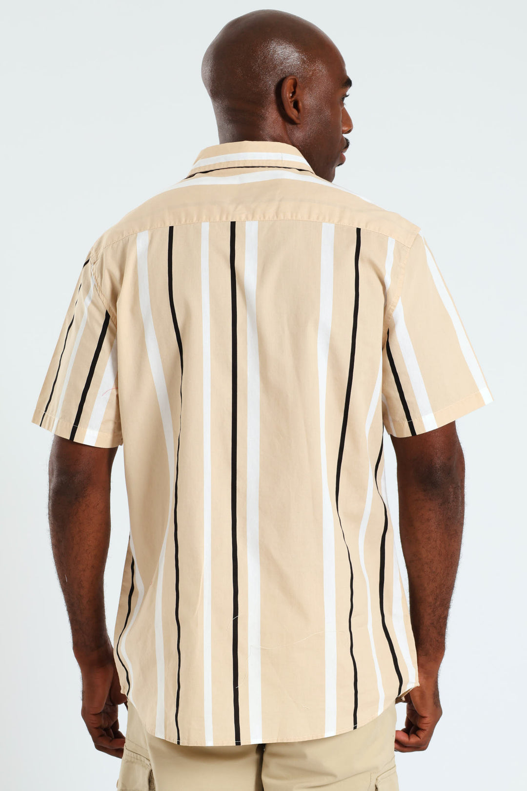 Stripe Shirt - Black/Beige