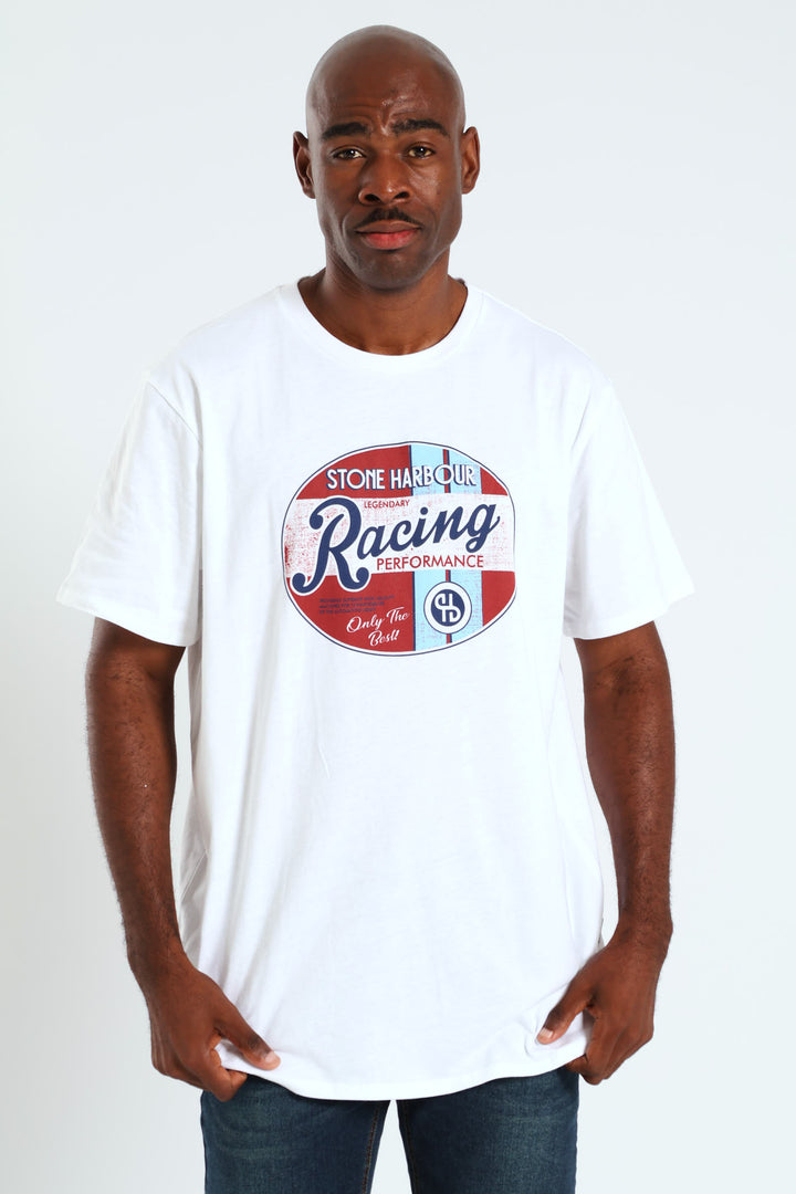 Racing Performance Tee - White