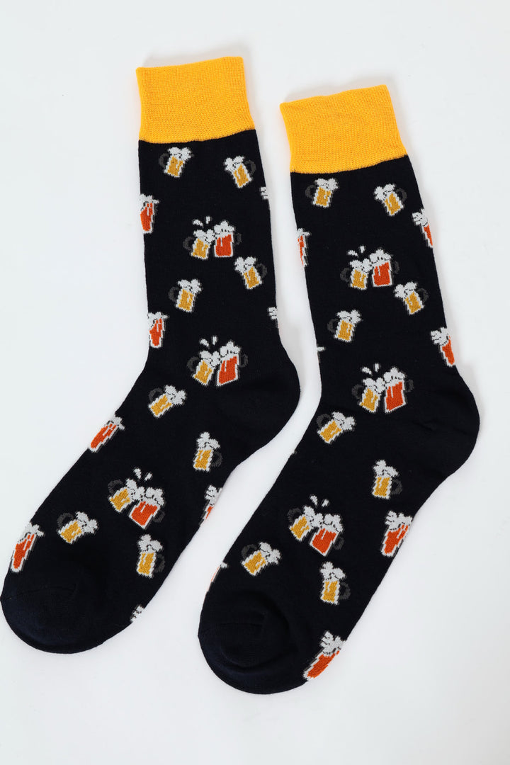 Beers & Happy Socks - Navy