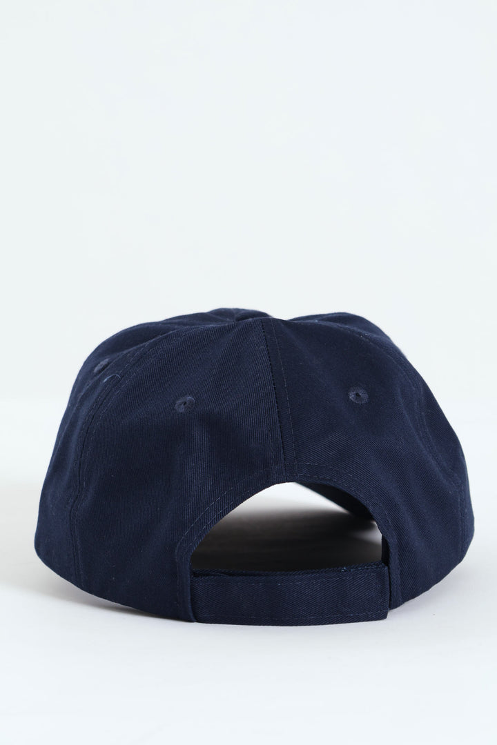 Cat Logo Baseball Cap - Navy