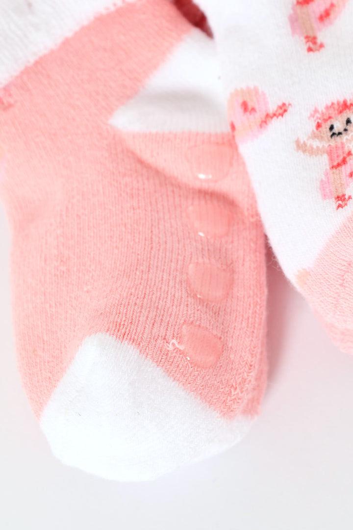 Baby Girls 3  Pack Ballerina Towelling Socks - Cream