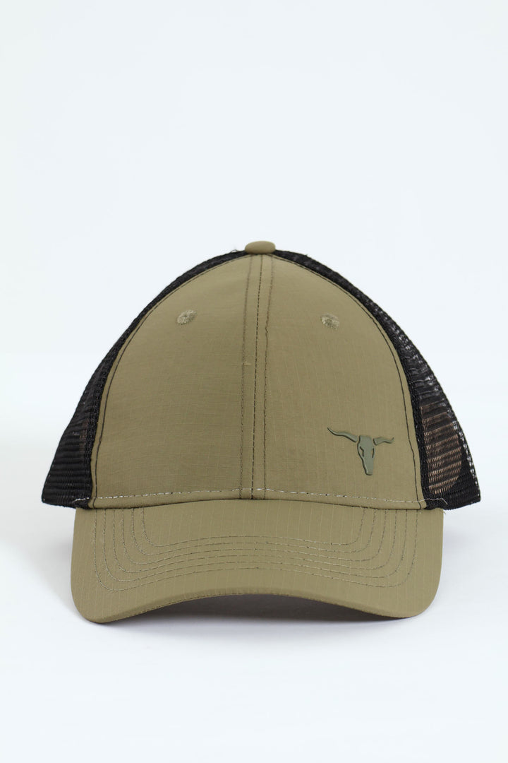 Bull Logo Trucker Hat - Fatigue