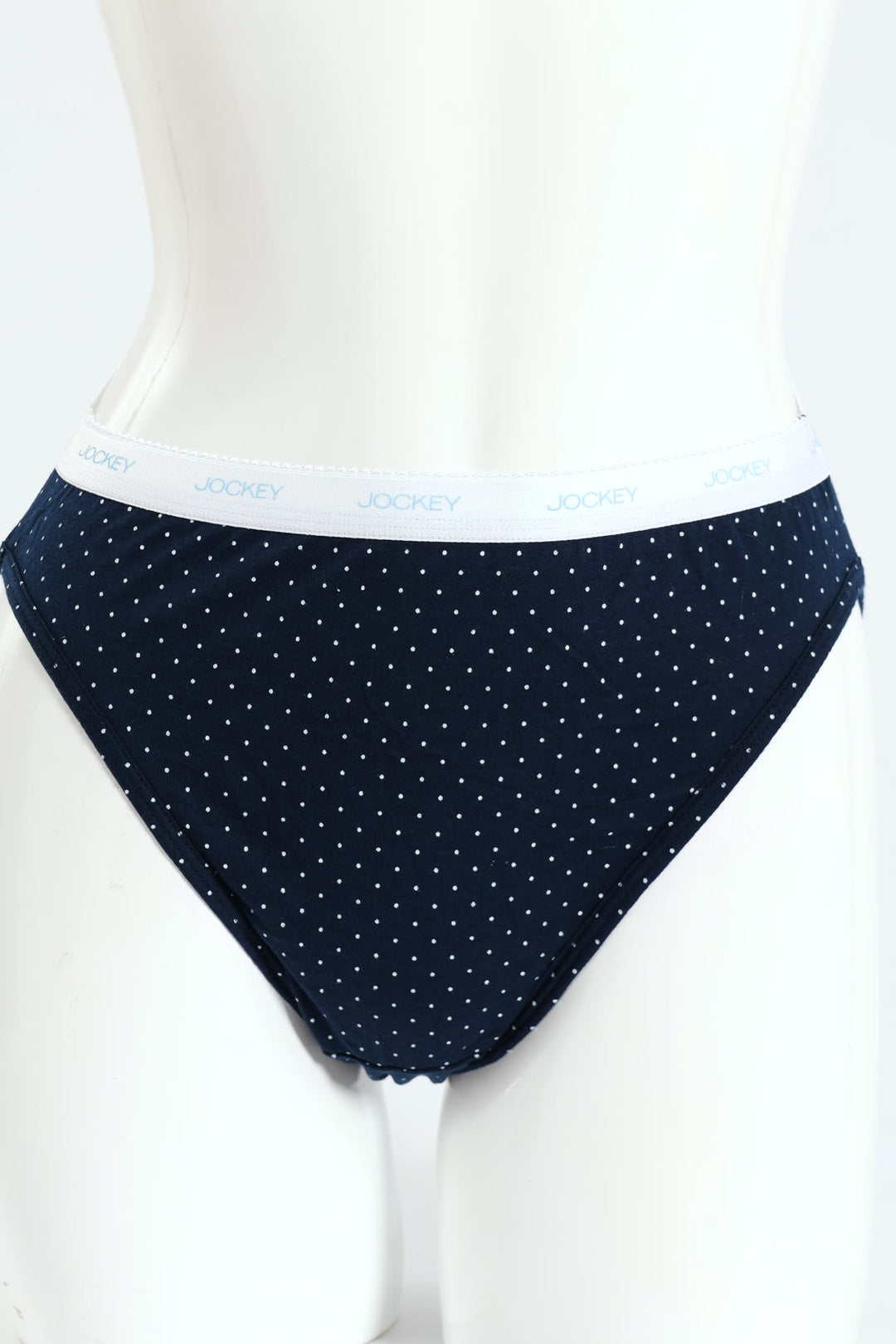 5 Pack Classic Cotton Hicut Panties - White/Spot/Red/Streaky