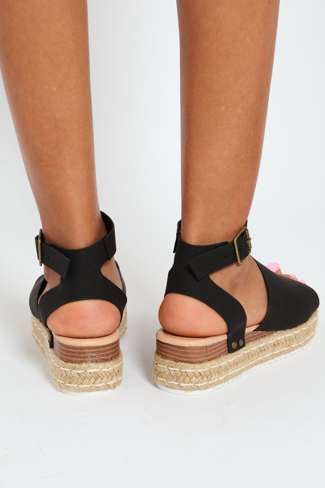 Catherine 2 Platform Espadrille Sandal - Black