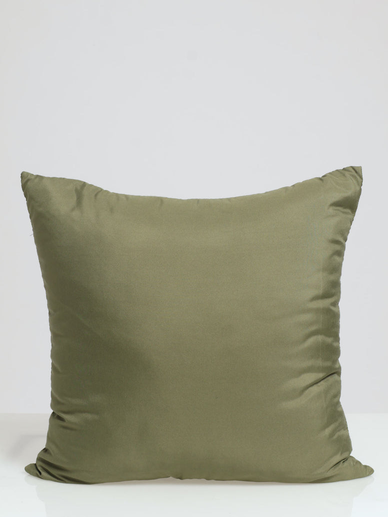 Waffle Geo Scatter Cushion 55x55cm - Olive