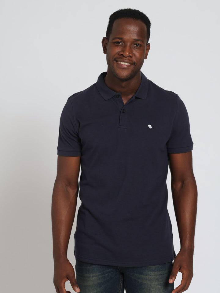 Slim Fit Golfer - Navy