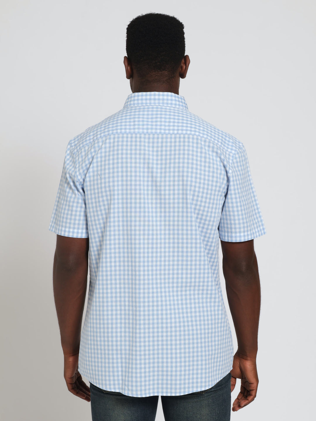 Gingham Shirt - Light Blue