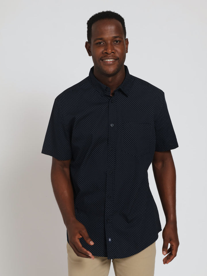 Pin Dot Shirt - Dark Navy