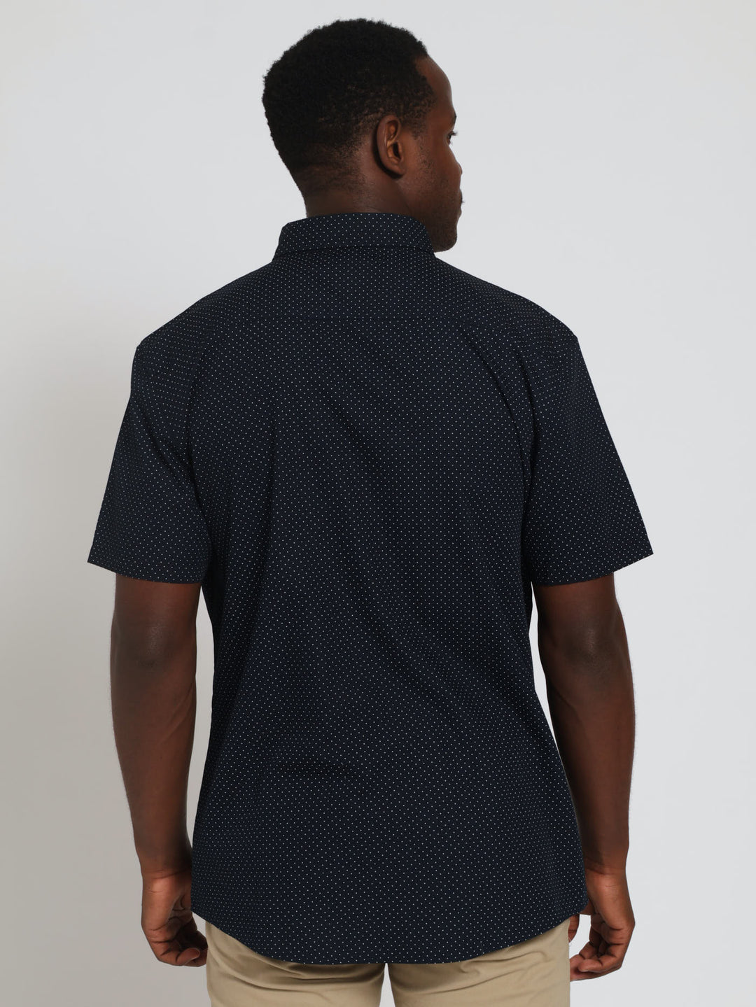 Pin Dot Shirt - Dark Navy