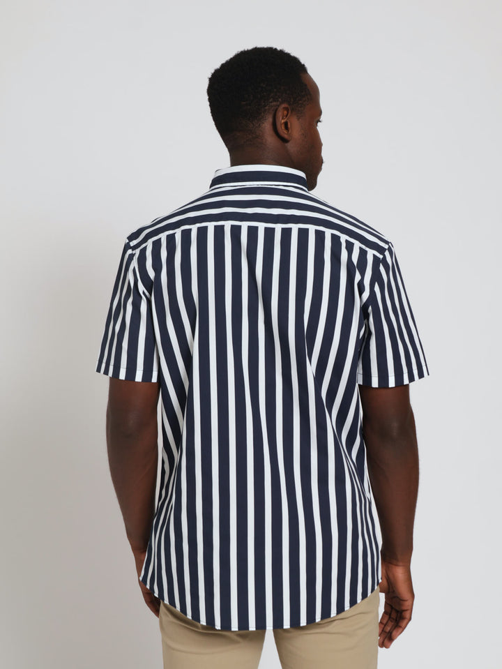 Stripe Shirt - Navy/White