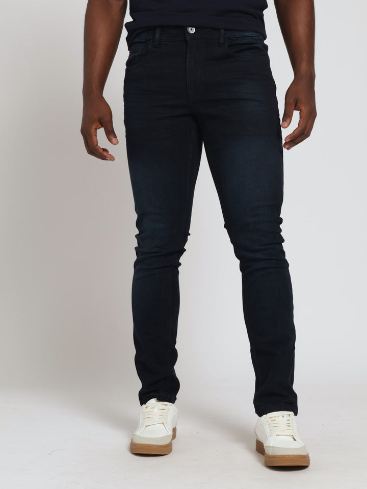 Callahan Slim Denim Jean - Blue/Black