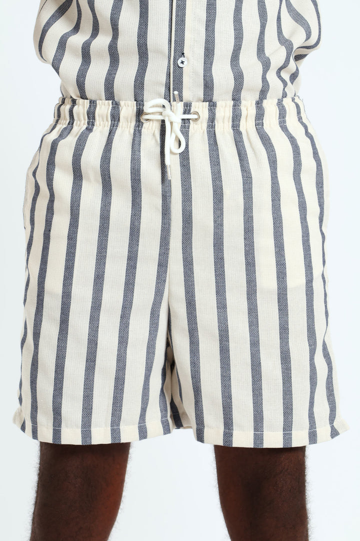 Boys Textured Short - Navy