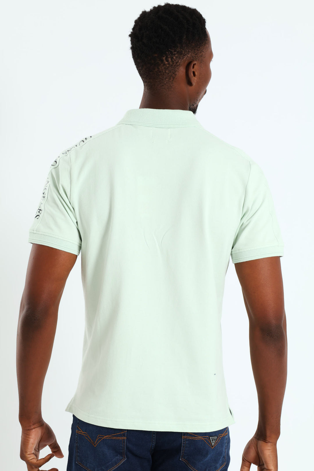 Logo On Sleeve Polo Golfer - Light Green