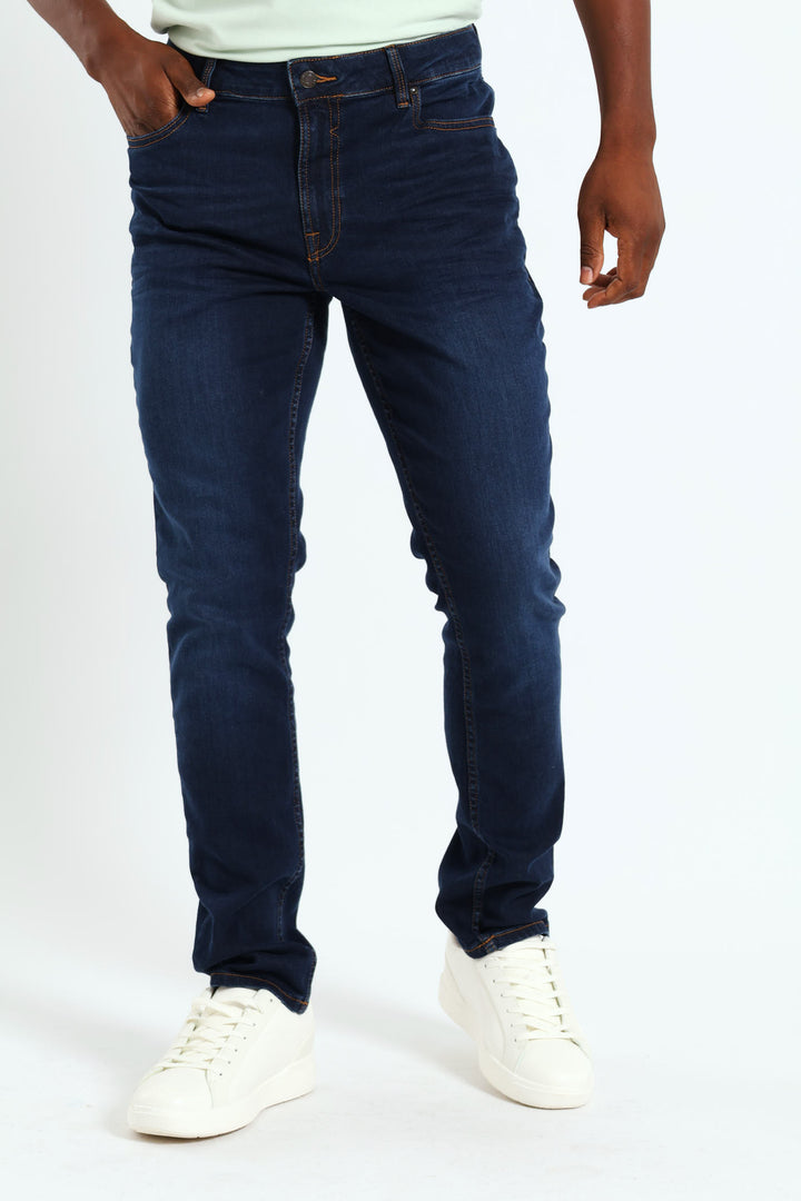 Skinny Leg Denim Jean - Dark Wash Ink