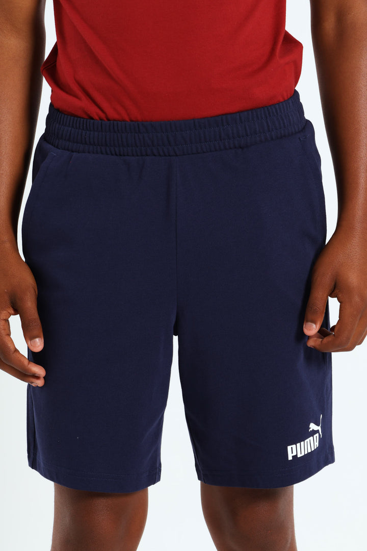 Boys Fleece Puma Shorts - Navy