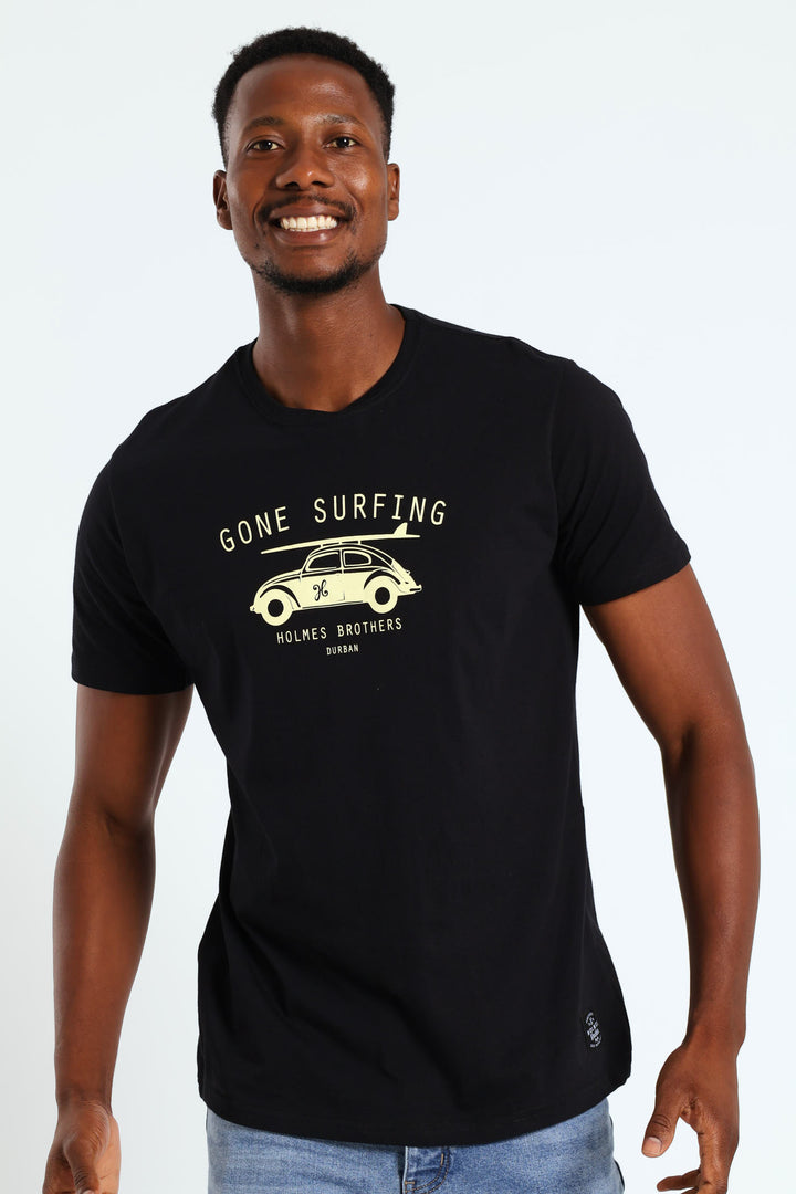 Gone Surfing Tee - Black