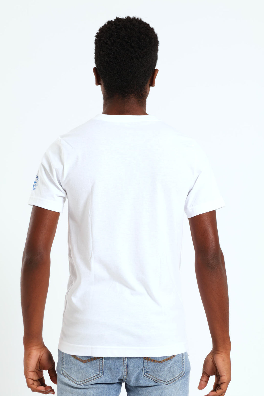 Boys Utility Logo Tee - White