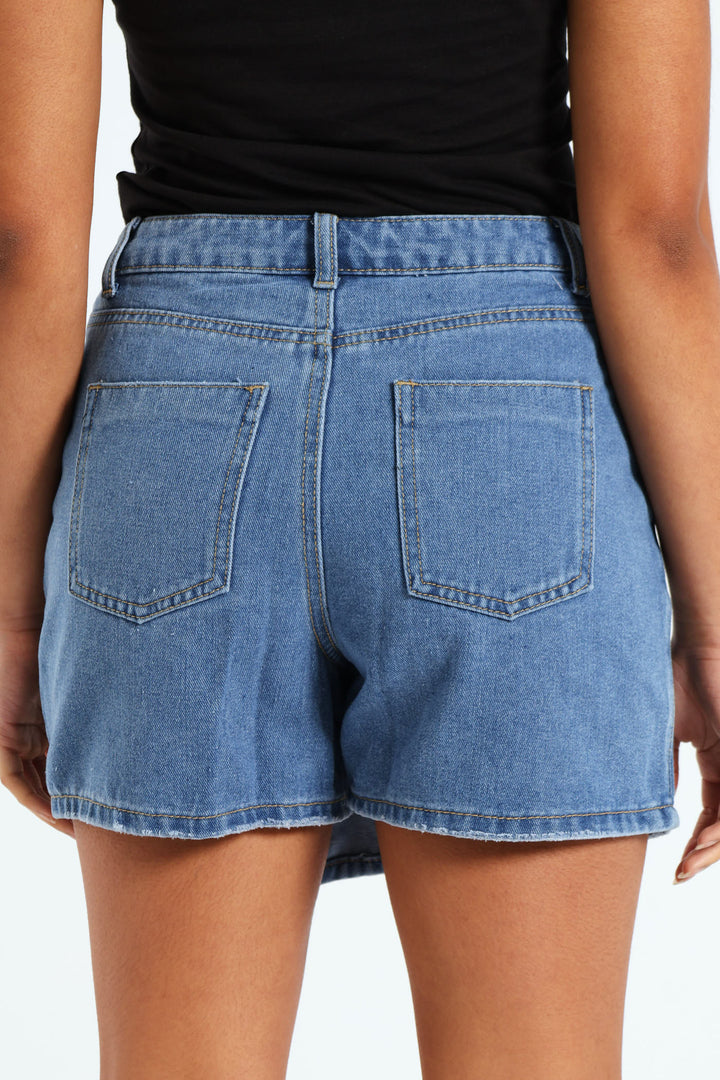 Girls Rigid Denim Skort - Blue