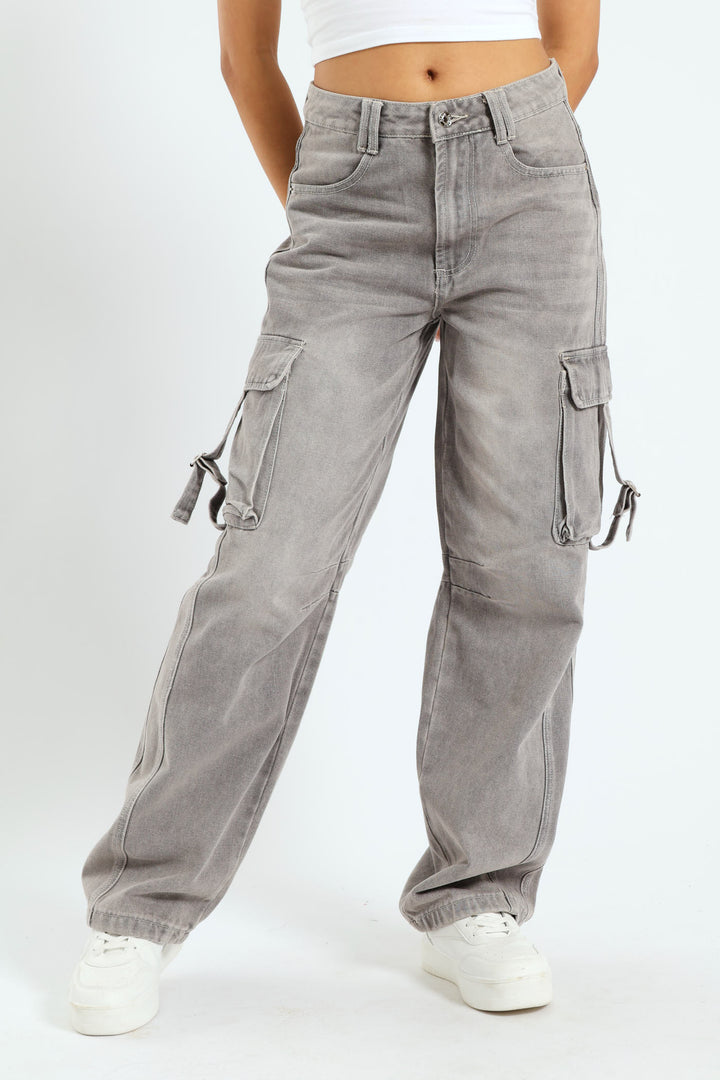 Buckle Cargo Jean - Salty Grey