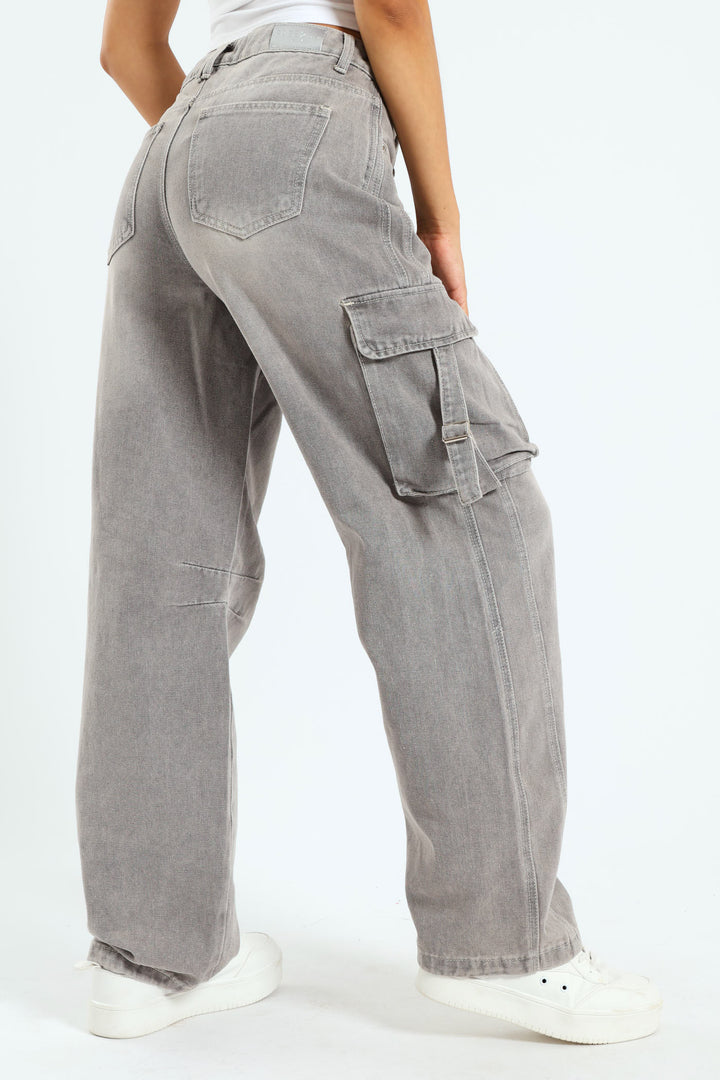 Buckle Cargo Jean - Salty Grey