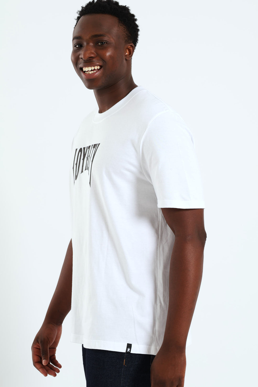 Key Cross Front & Back Tee - White