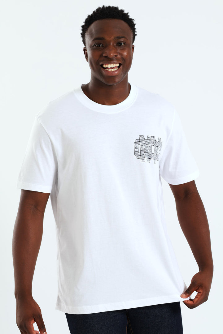 NYC Sporty Print Tee - White