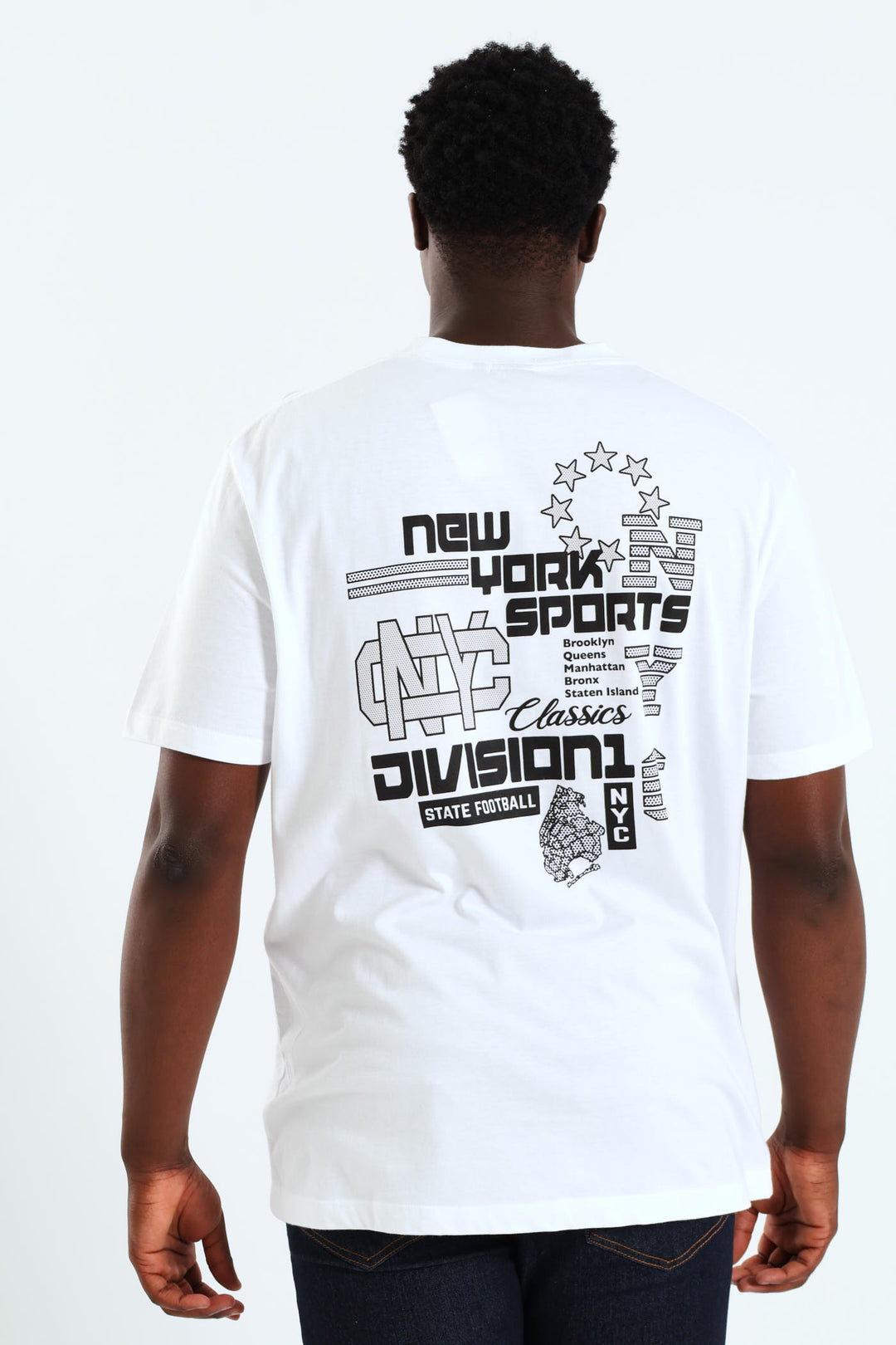 NYC Sporty Print Tee - White