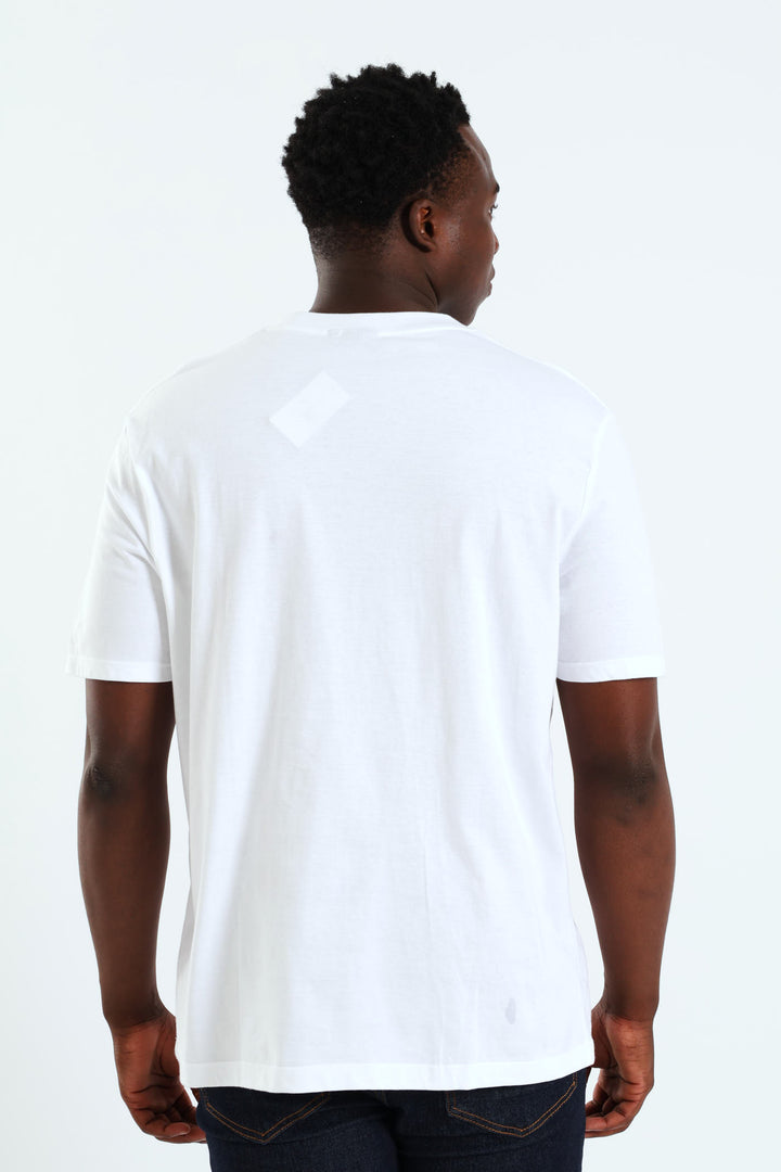 Live Sessions Front Print Tee - White