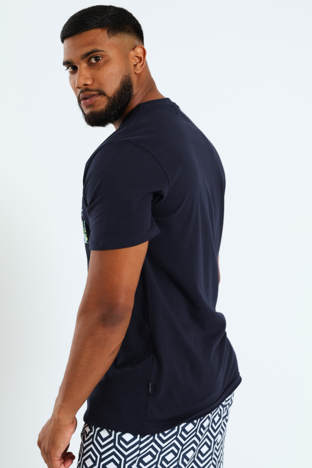 Tropic Tides Tee - Navy