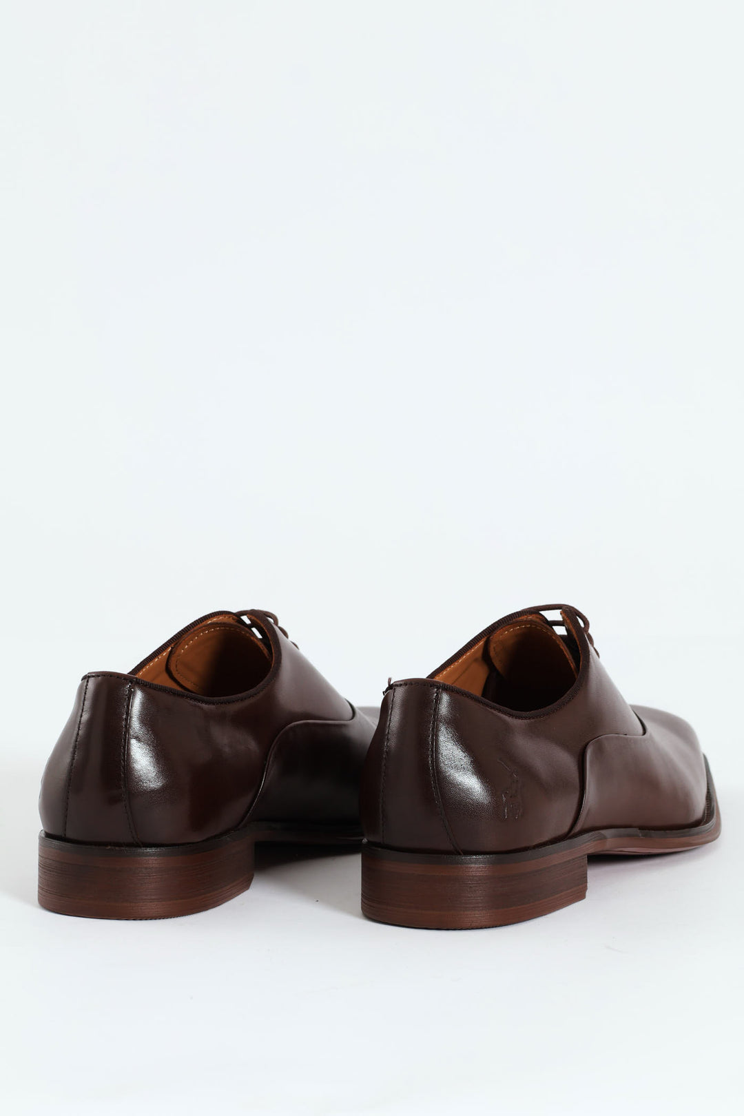 Plain Oxford Lace Up Shoe - Chocolate