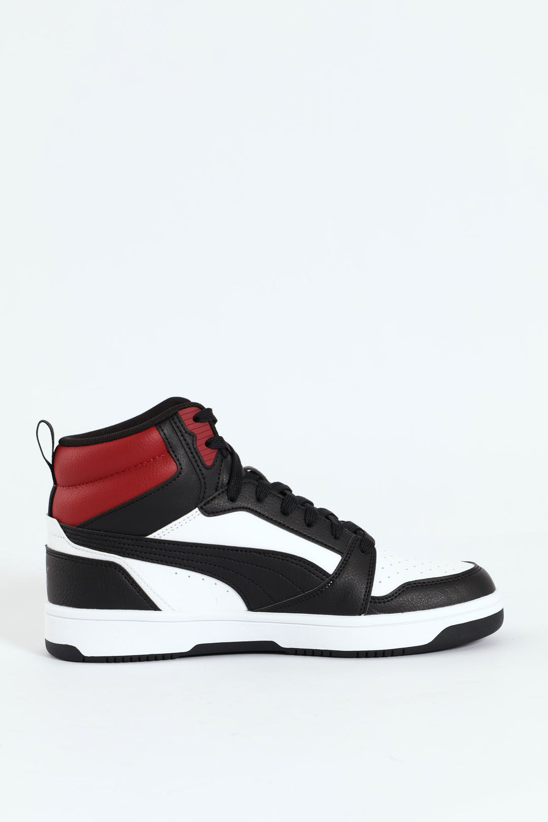 Rebound Hi Closed Toe Lace Up Sneaker - White/Red