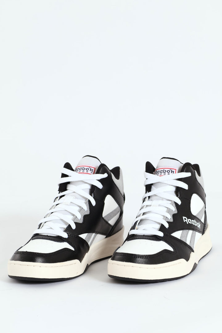 Royal Hi Top Closed Toe Lace Up Sneaker - White/Black