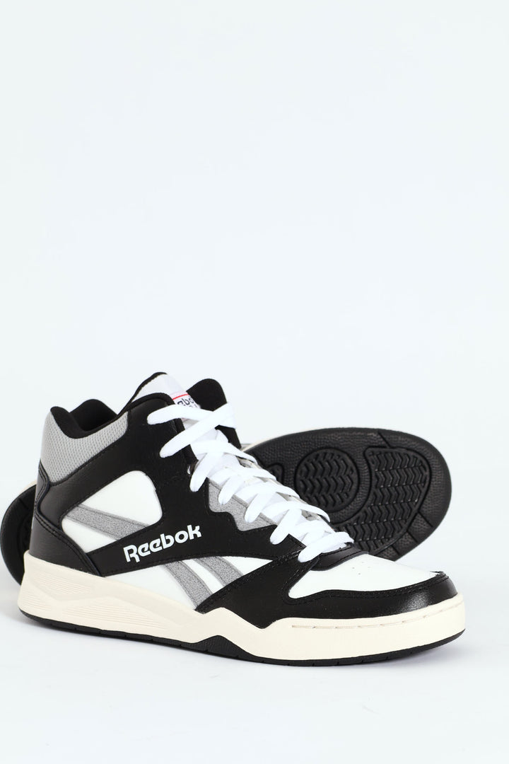 Royal Hi Top Closed Toe Lace Up Sneaker - White/Black