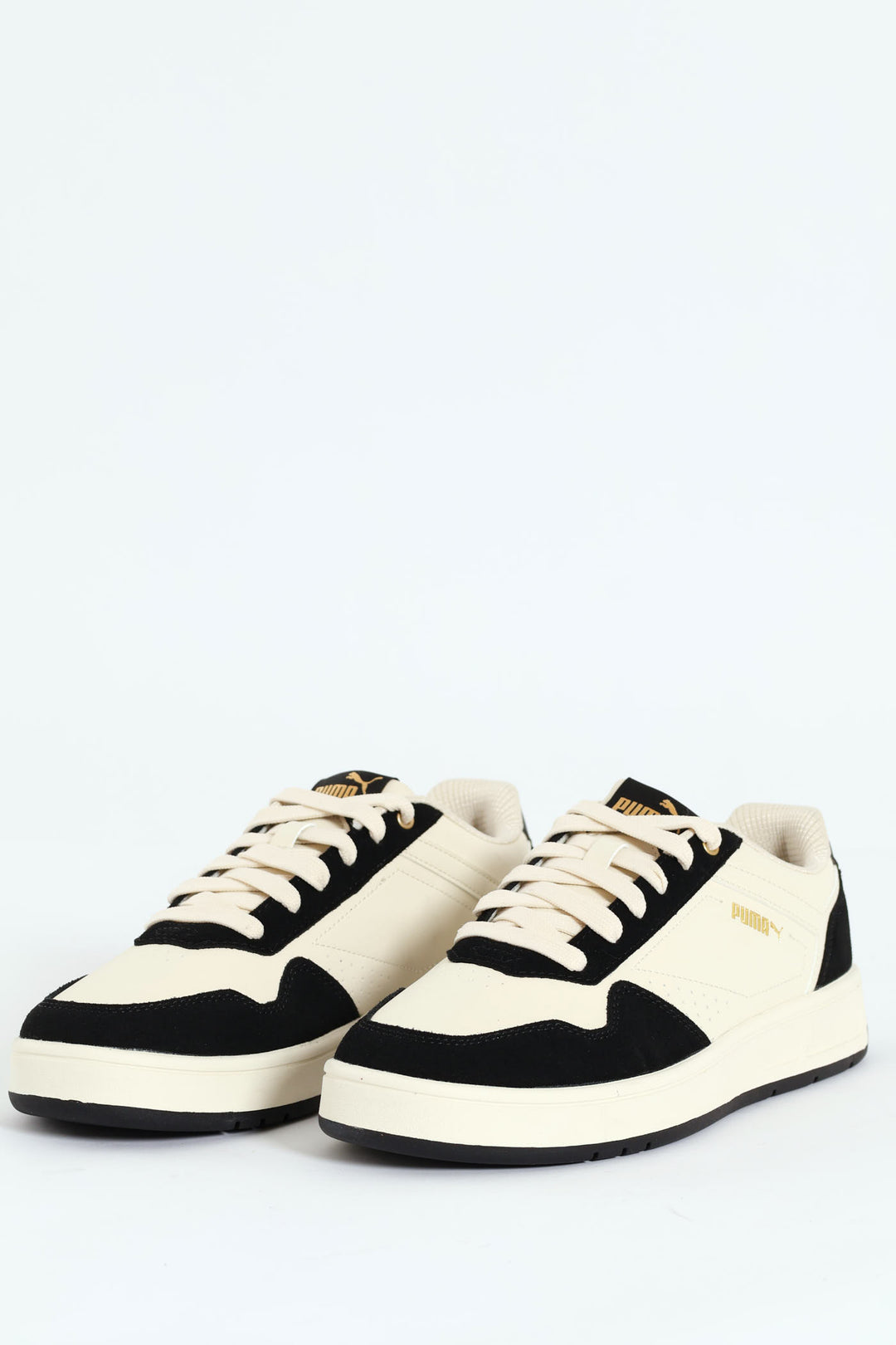 Court Classic Side Panel Lace Up Sneaker - White/Black