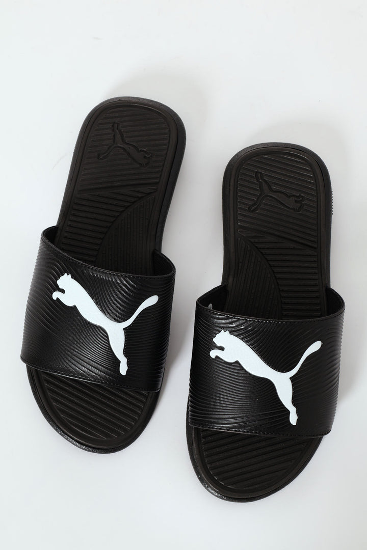 Sporty Embossed 2.0 Flat Sandal - Black