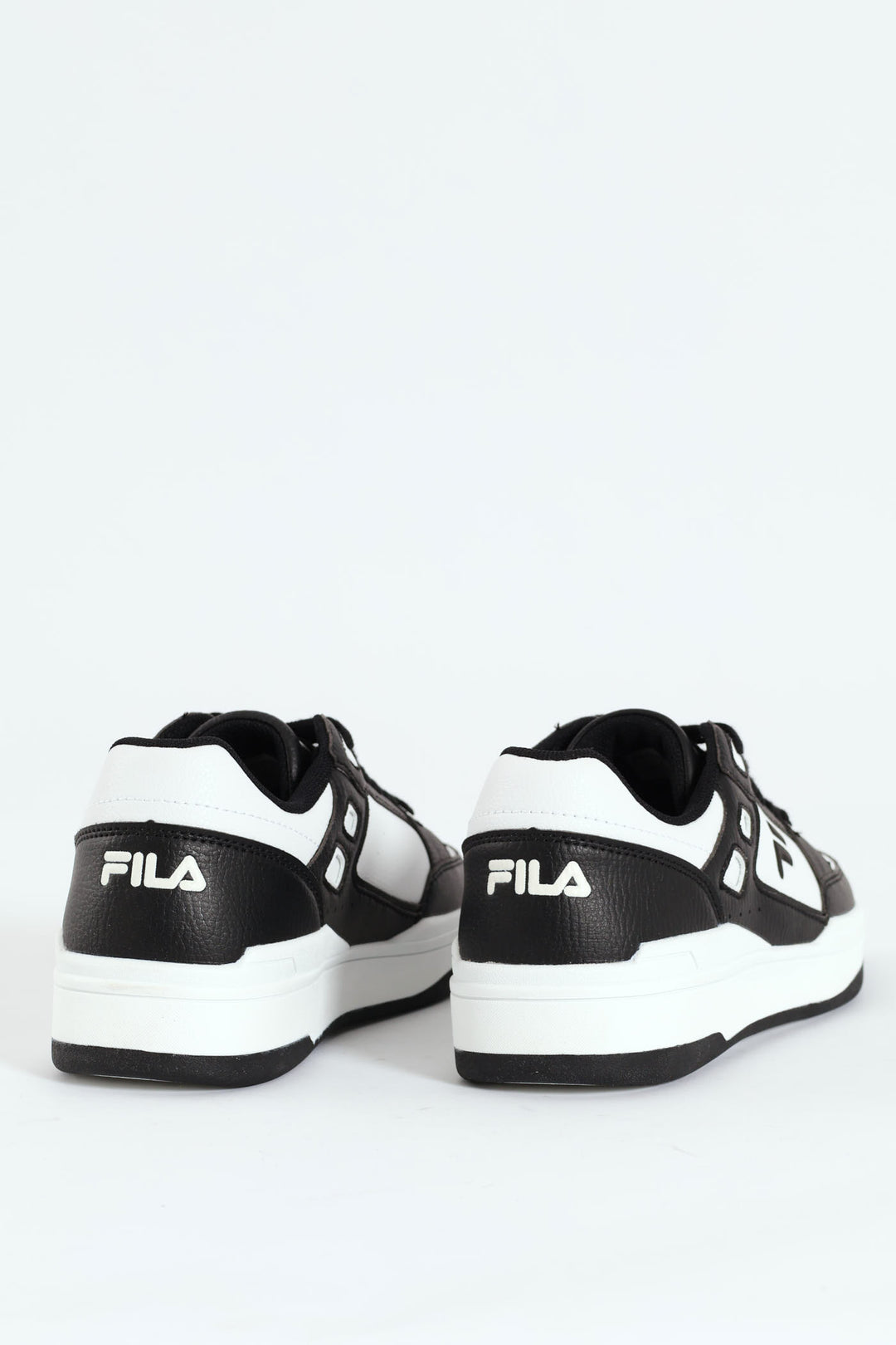 Owen Panel Block Lace Up Sneaker - Black/White