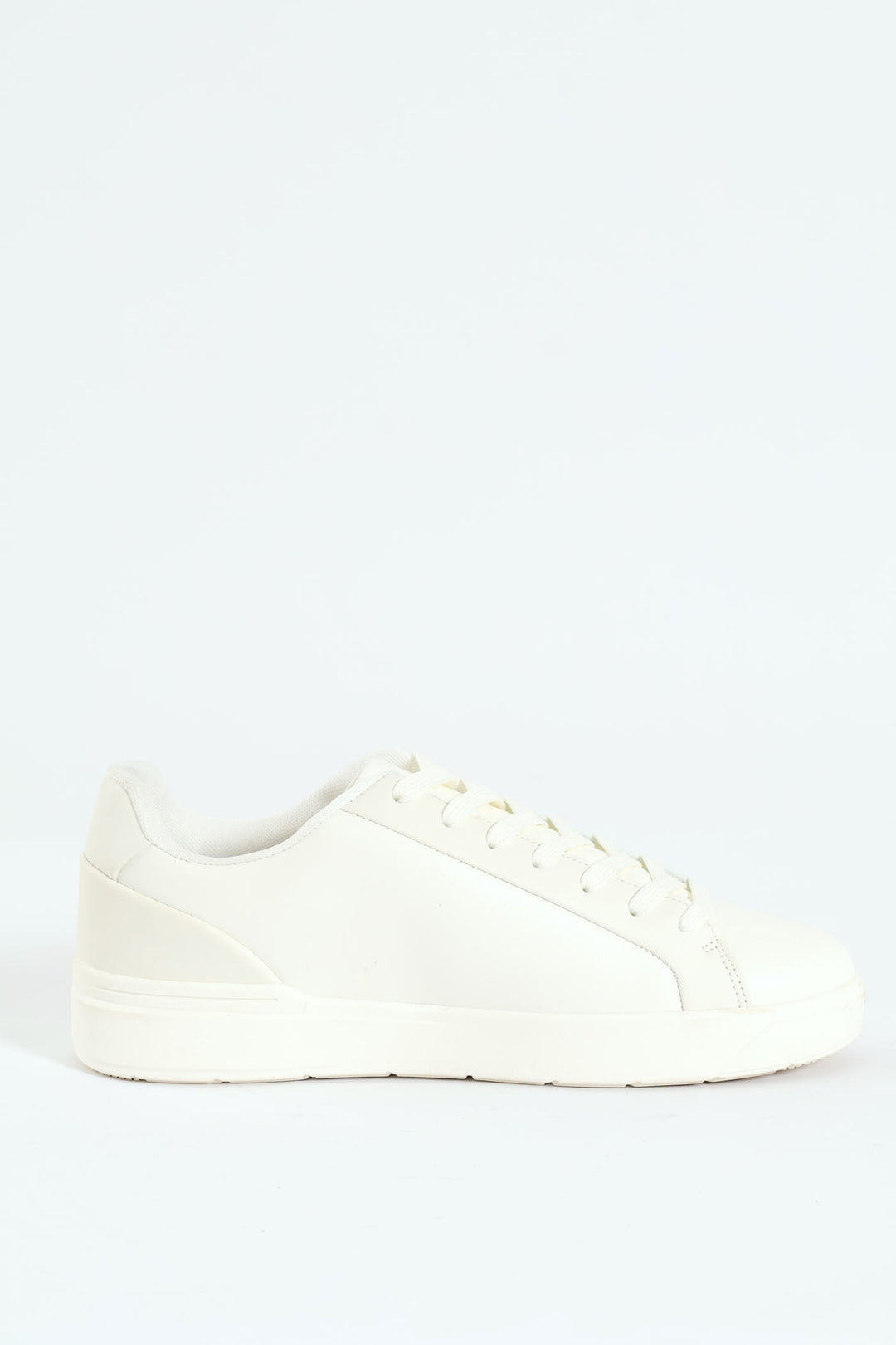 1-Up Plain Lace Up Sneaker - White