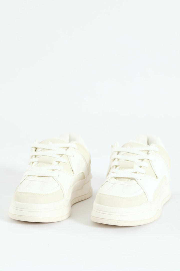 Fashion Skate Sneaker - Beige