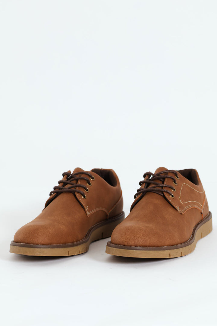 Hybrid Cleated Lace Up Shoe - Brown