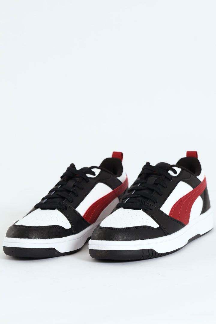 Rebound V6 Lo Chunky Closed Toe Lace Up Sneaker - Black/Red