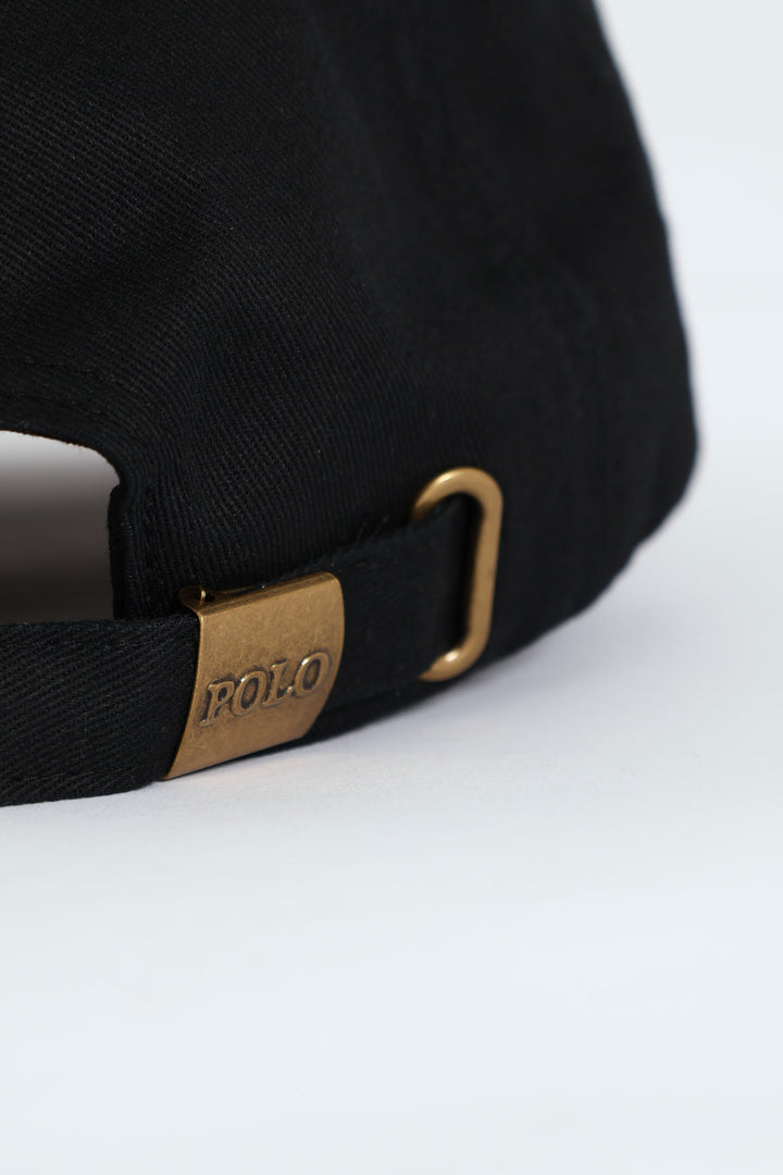 6 Panel Classic Peak Cap - Black