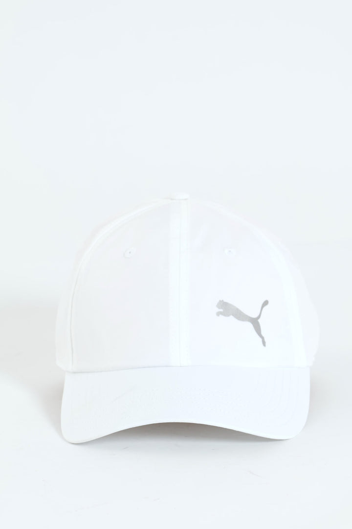 Poly Cotton Cap - White