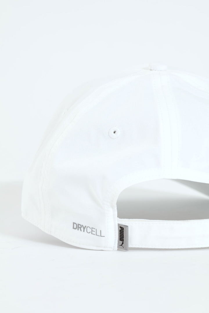 Poly Cotton Cap - White